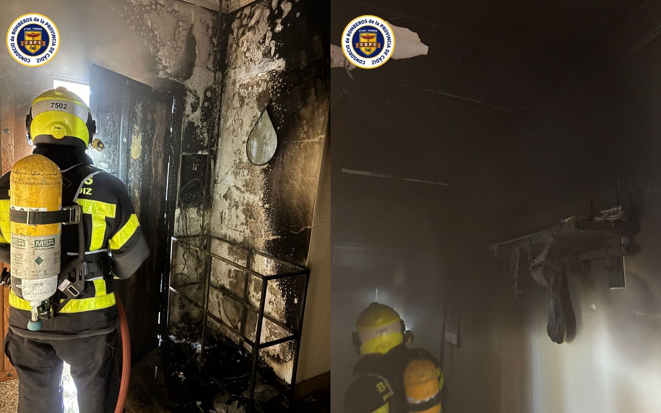 El interior de la vivienda en Chiclana. El interior de la vivienda en Chiclana.