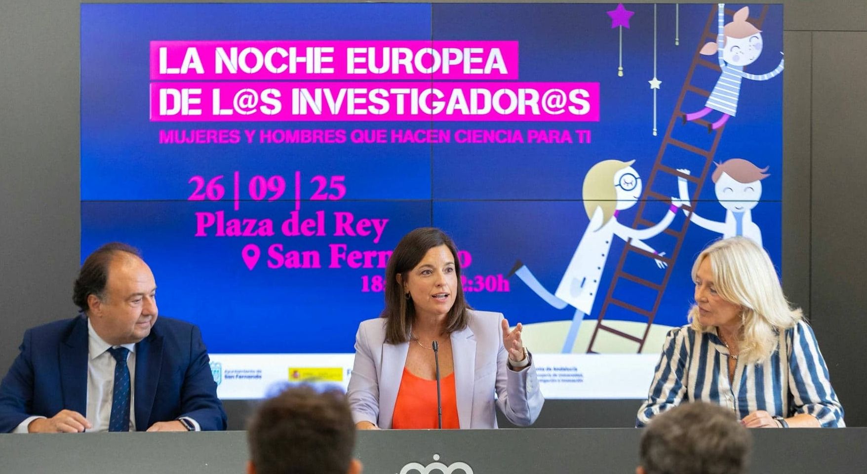 Patricia Cavada, en la presentación de la Noche Europea de los Investigadores 2025.