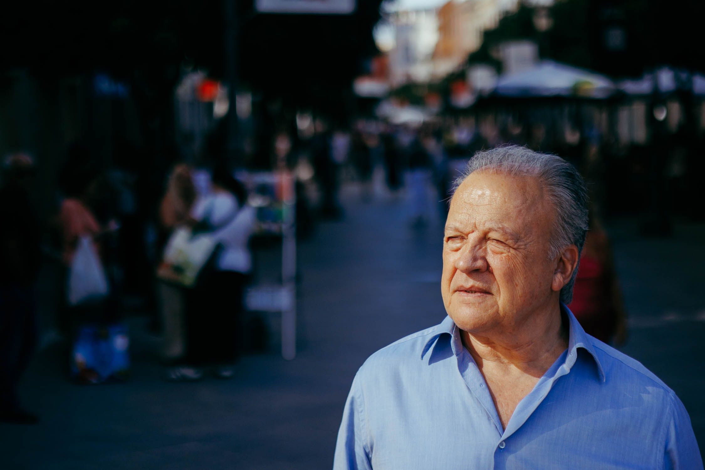 Pedro Pacheco en la calle Larga.