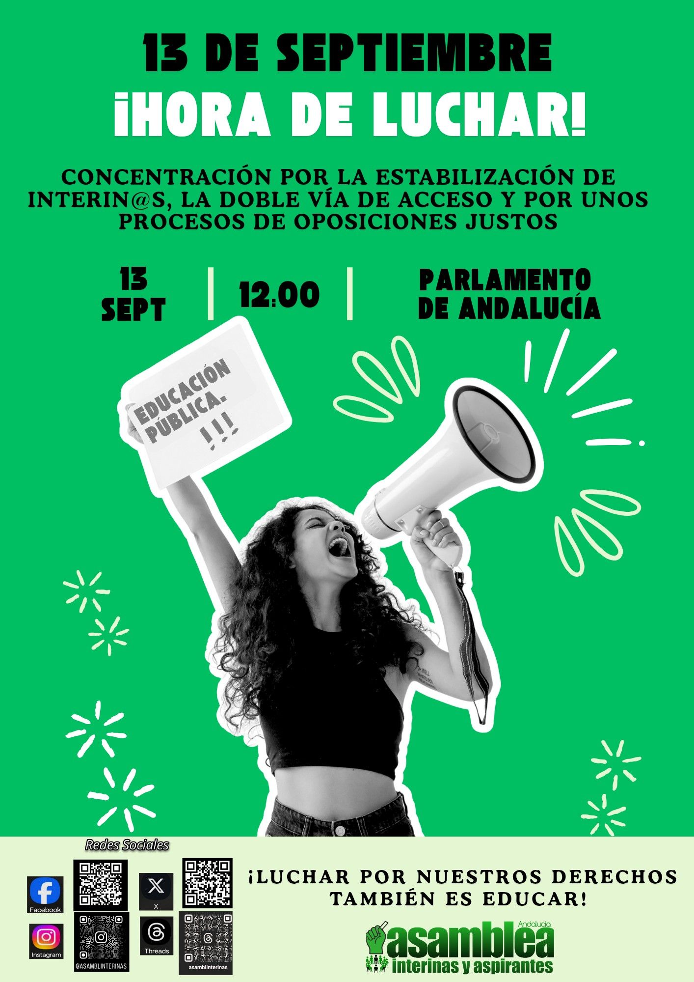 Cartel de la convocatoria