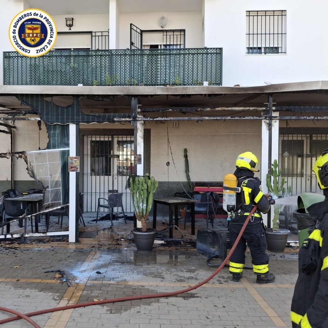 Daños en el exterior del inmueble.