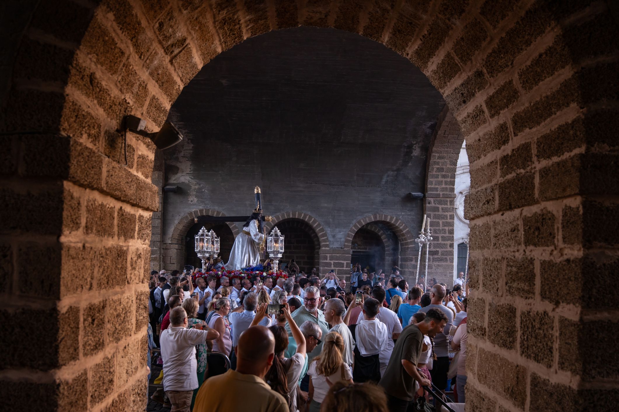 El Nazareno regresa a Santa María tras su peregrinación extramuros