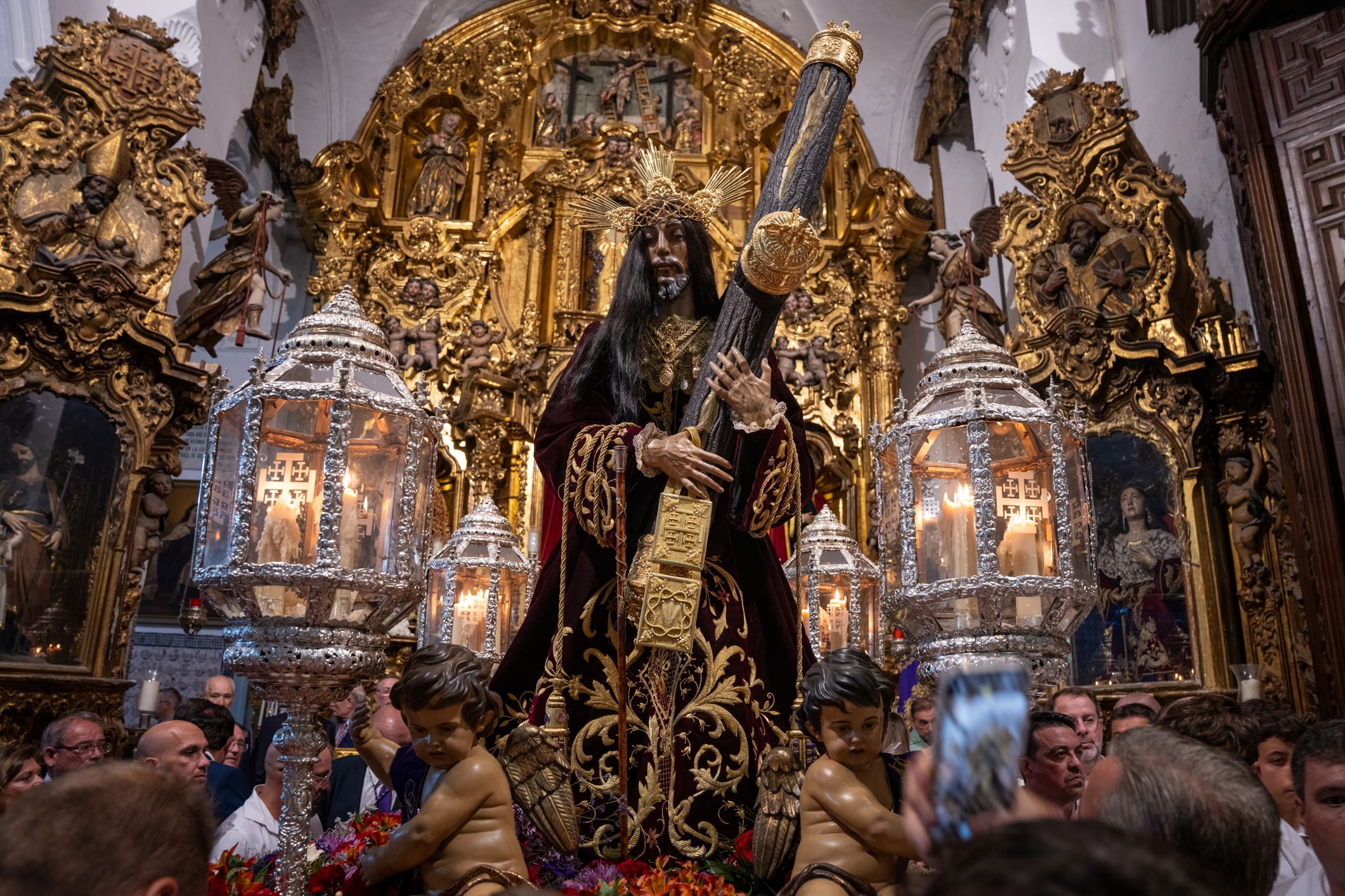 El Nazareno regresa a Santa María tras su peregrinación extramuros