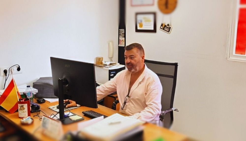 José Manuel Herrera, en una imagen en su oficina, difundida por Pascual en 2024.