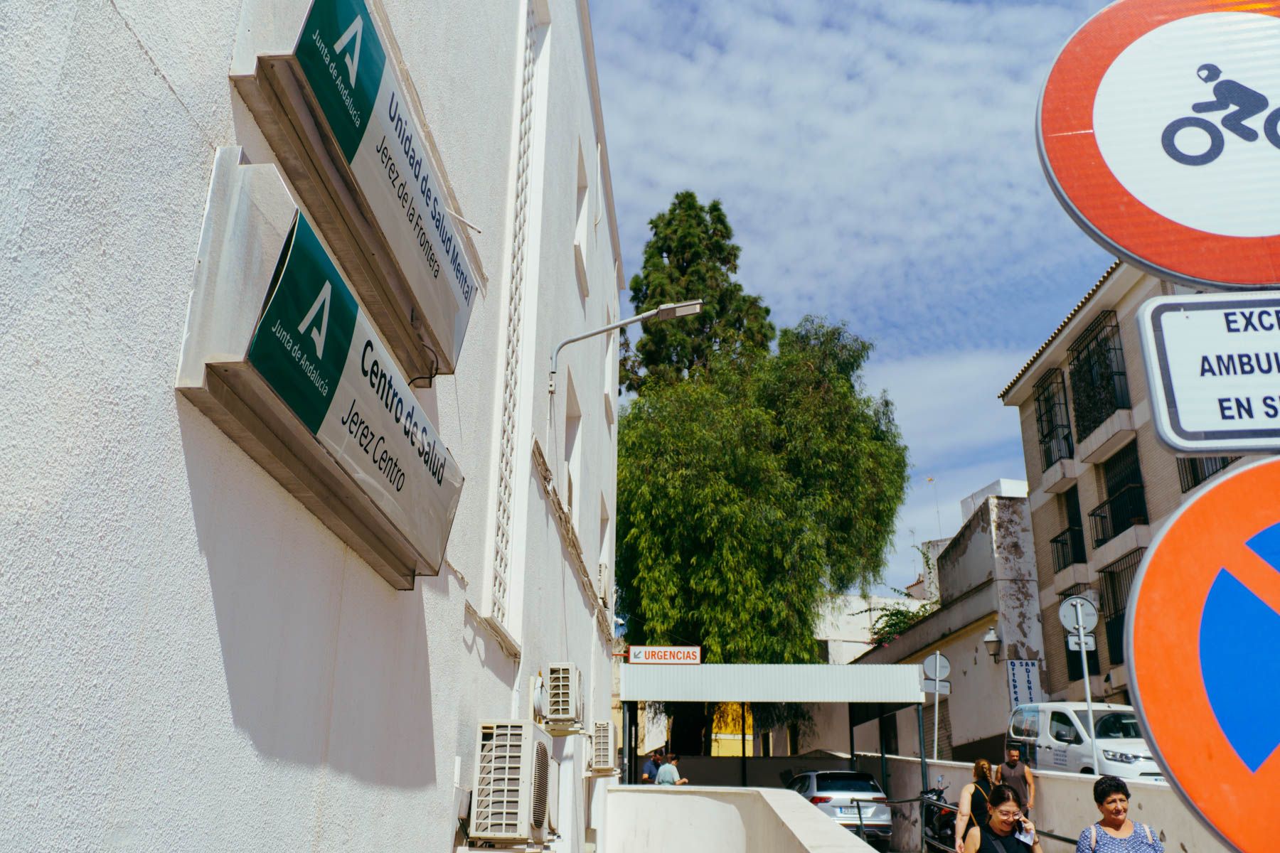 Lateral del Centro de Salud Jerez Centro.