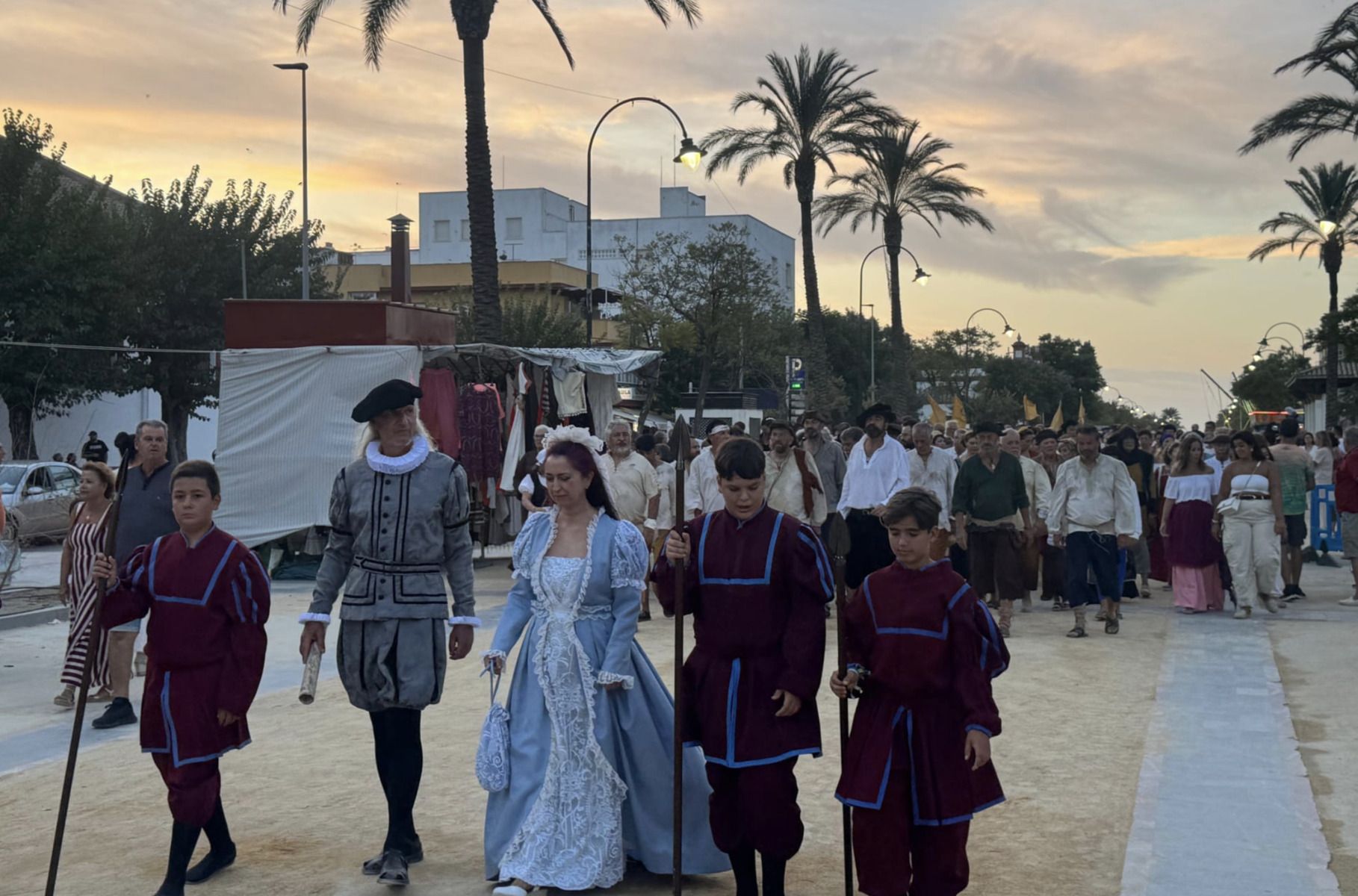 Un momento de la recreación histórica