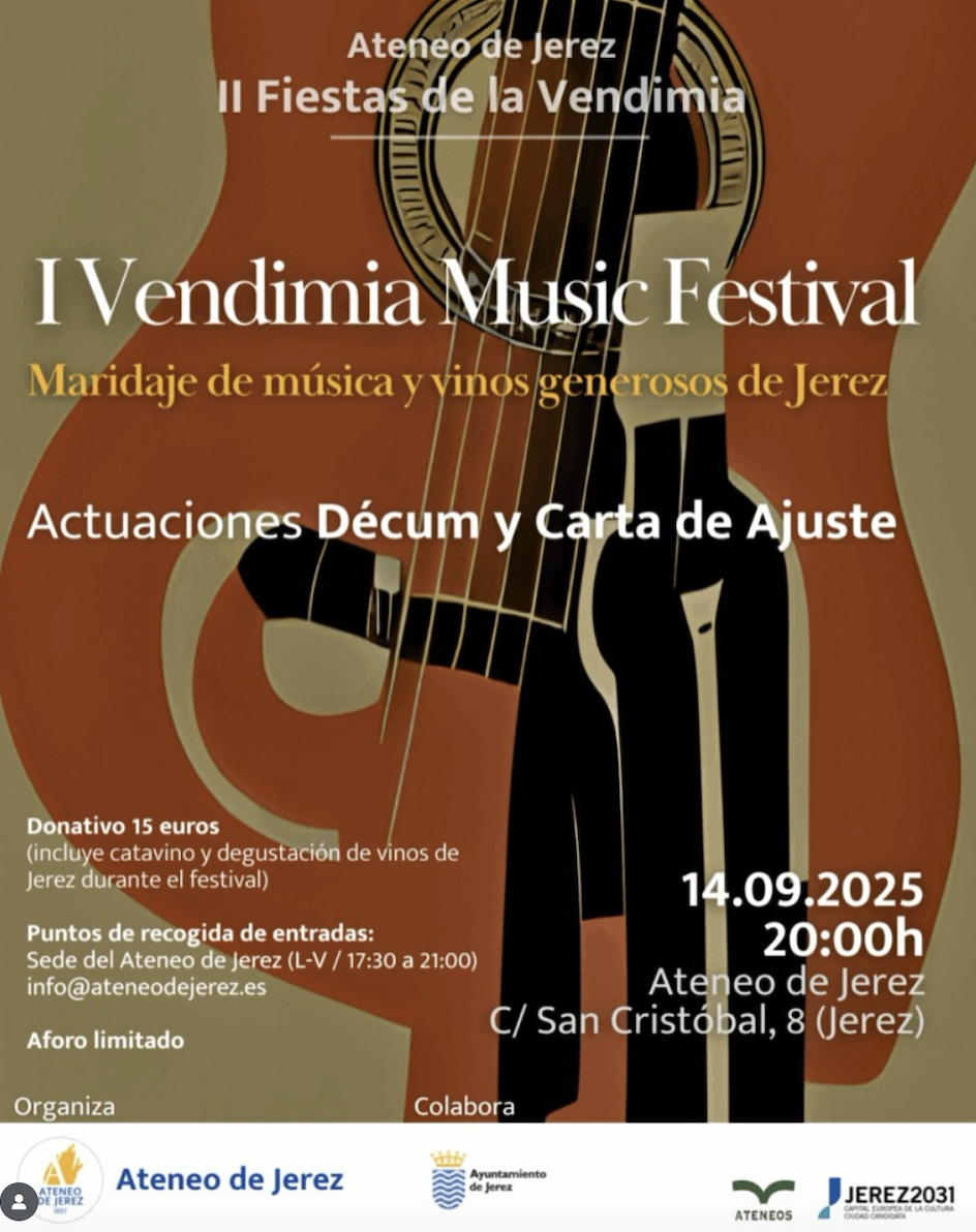 Cartel de la primera edición del Vendimia Music Festival.