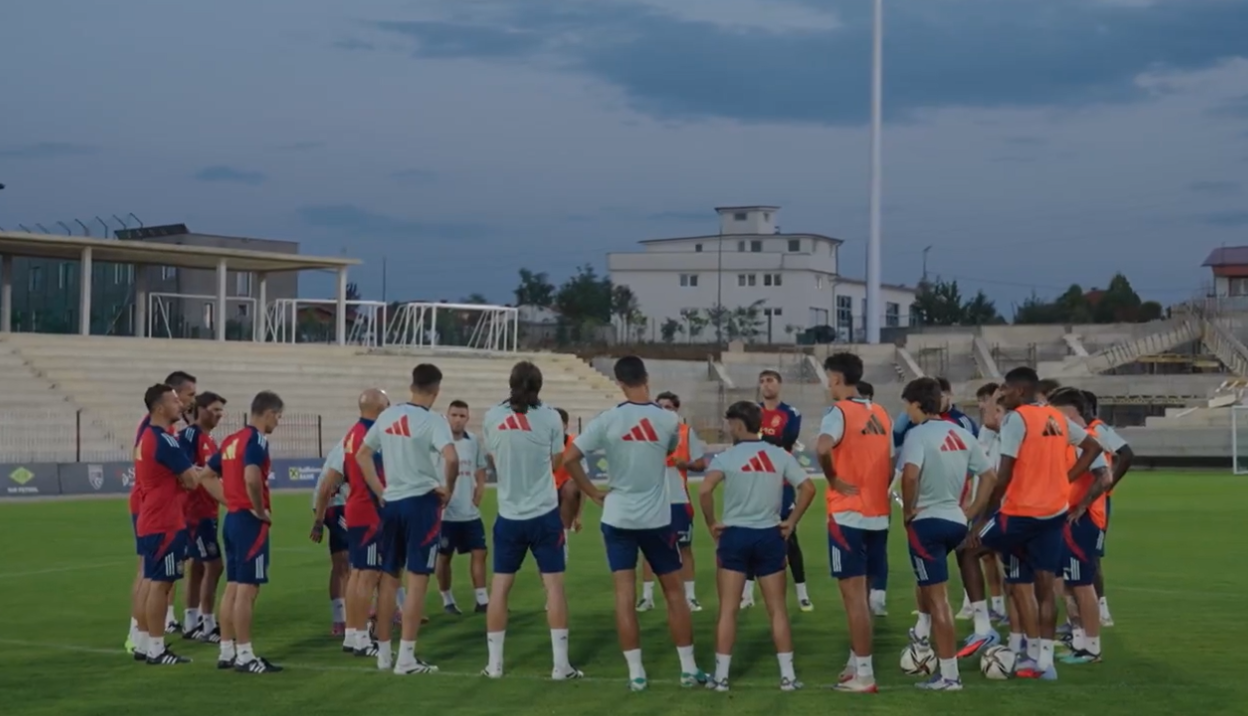 El combinado nacional Sub-21, listo para jugar ante Kosovo.