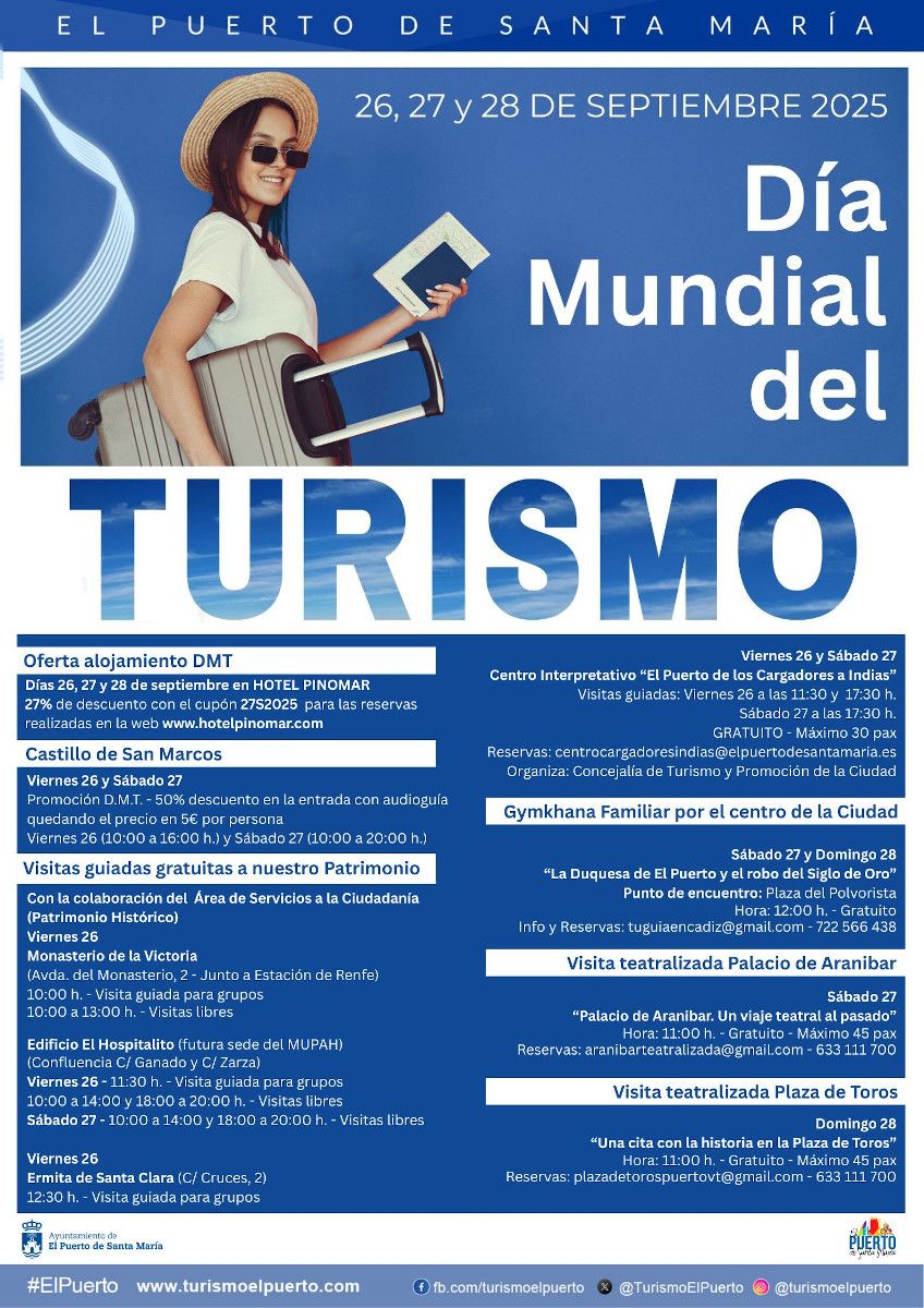 Cartel del Día Mundial del Turismo en El Puerto