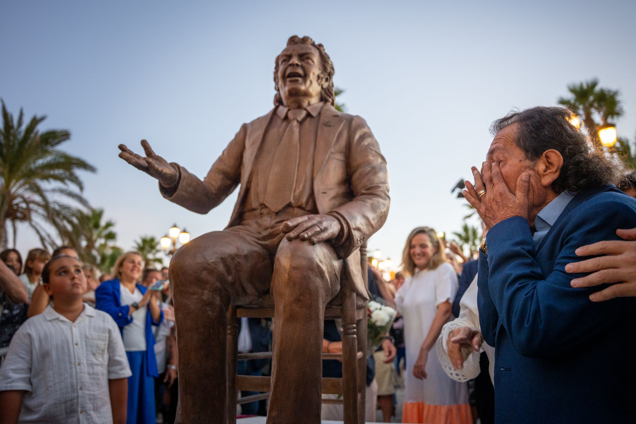 Juanito Villar, emocionado.