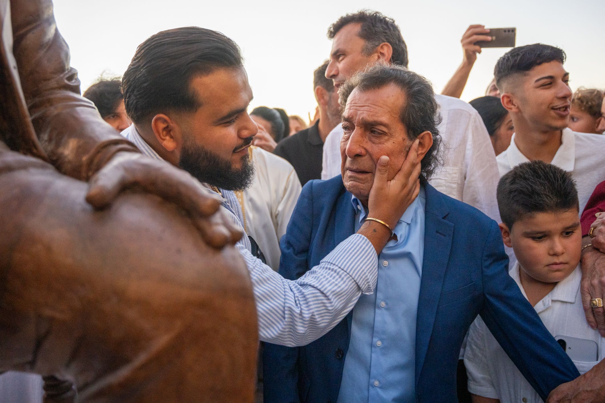 Un momento emocionado.