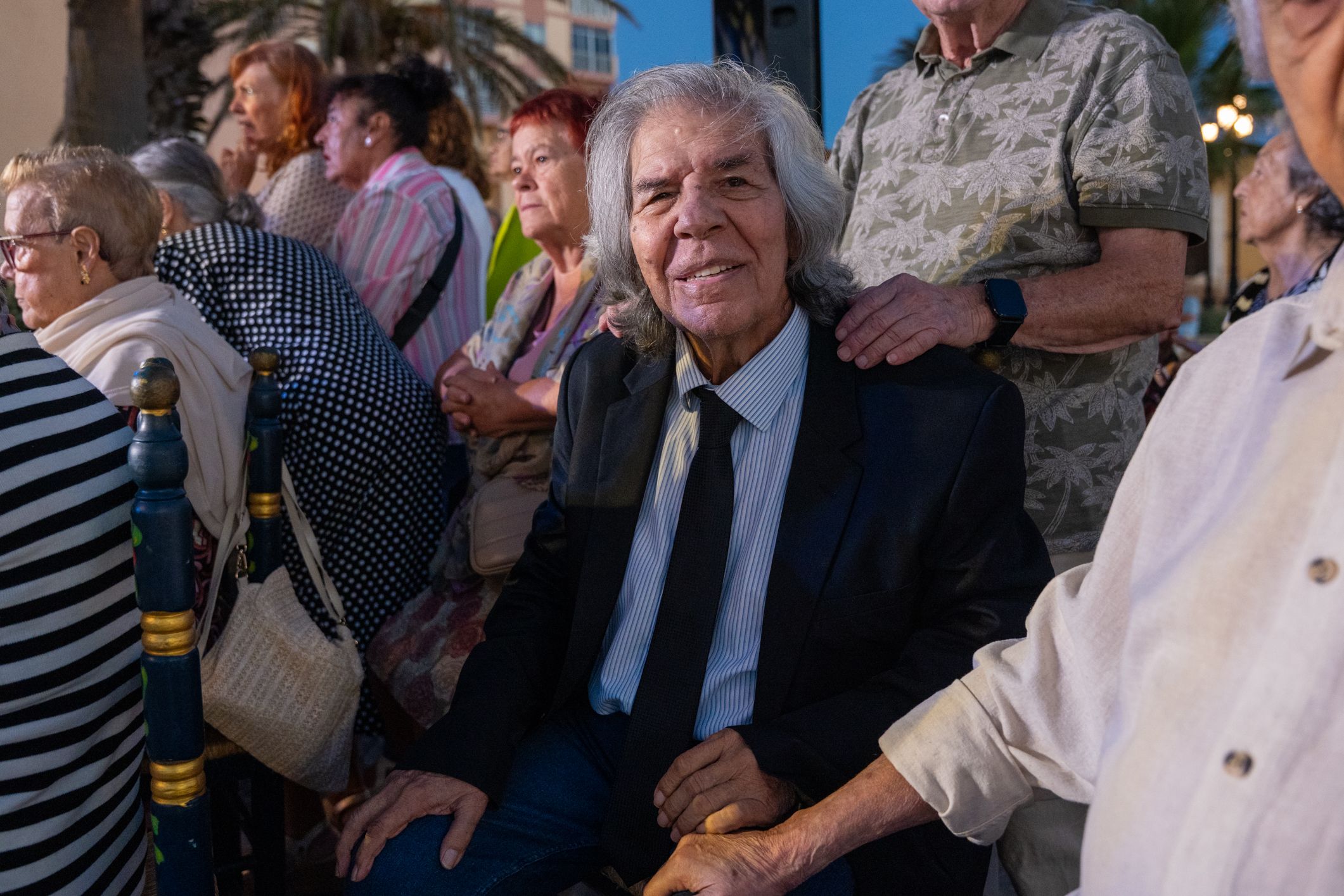 Rancapino, en el homenaje.