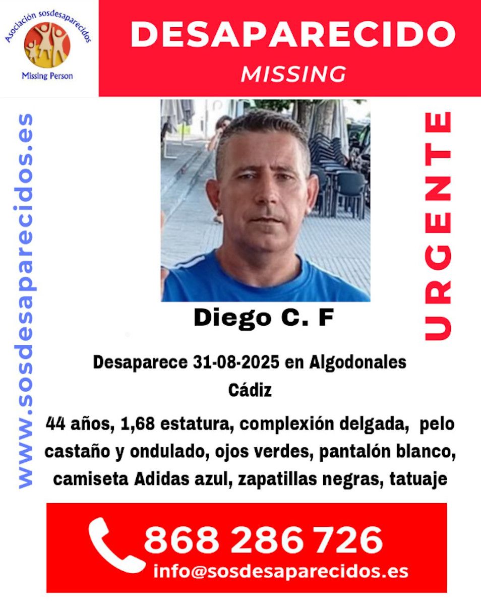 Diego, vecino de Algodonales desaparecido