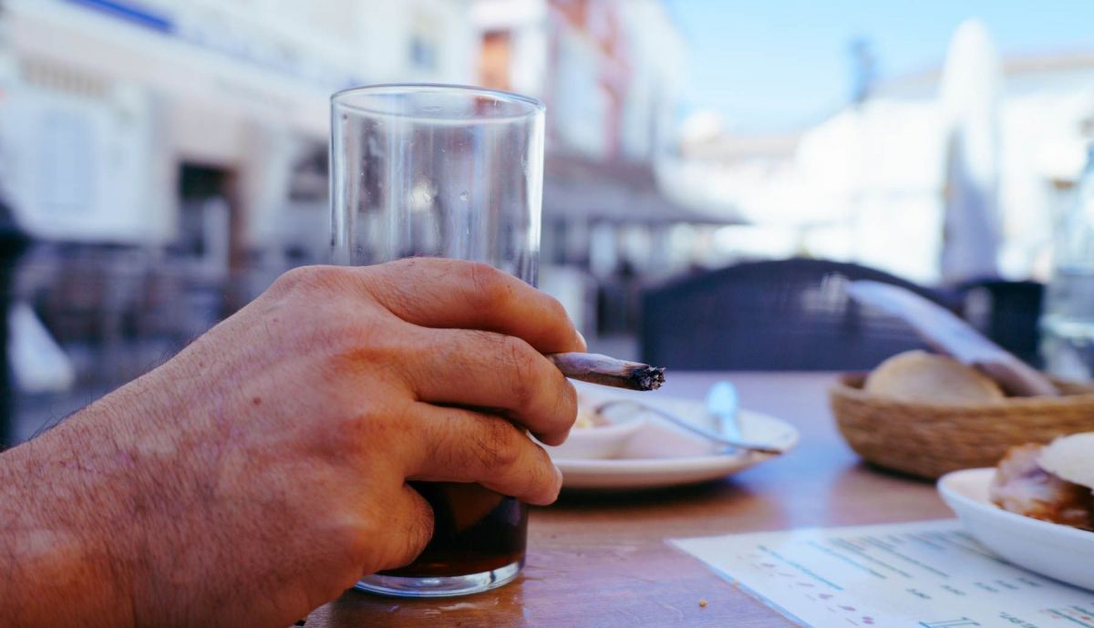 Detalle de un cigarro.