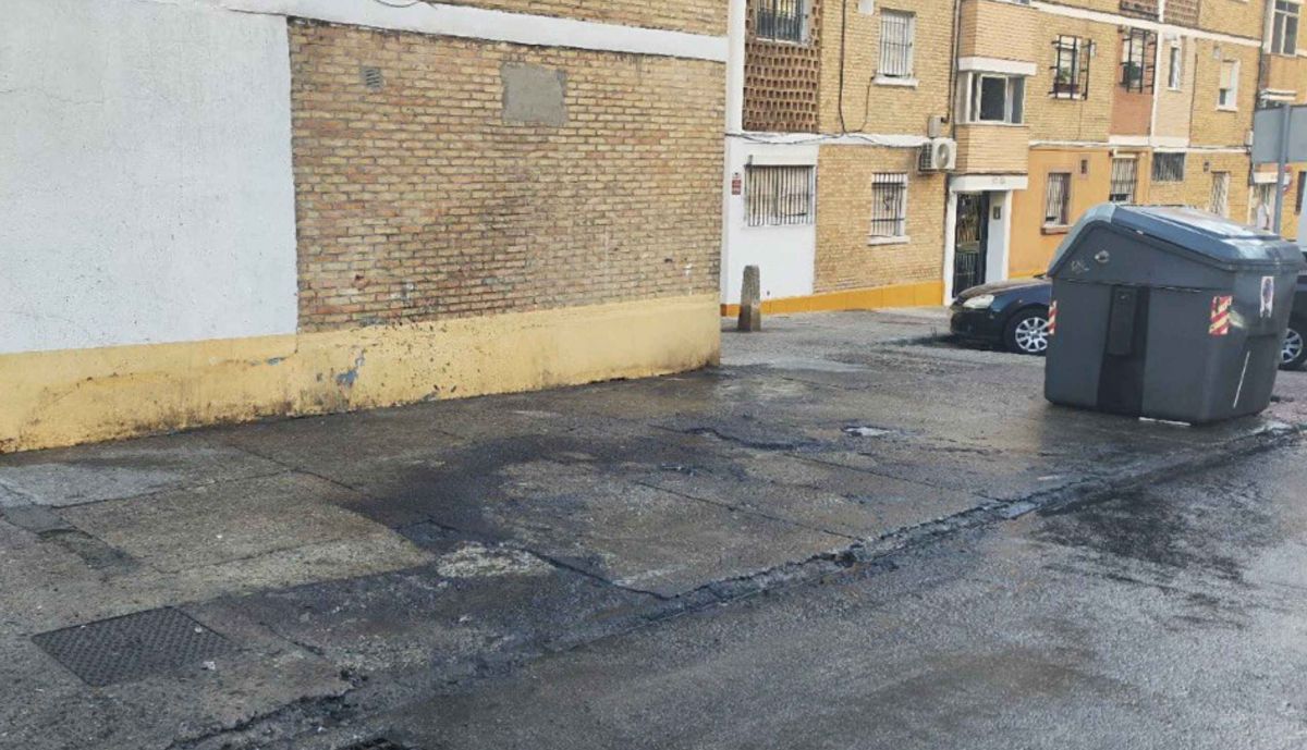 La zona afectada fue limpiada poco después del incendio.