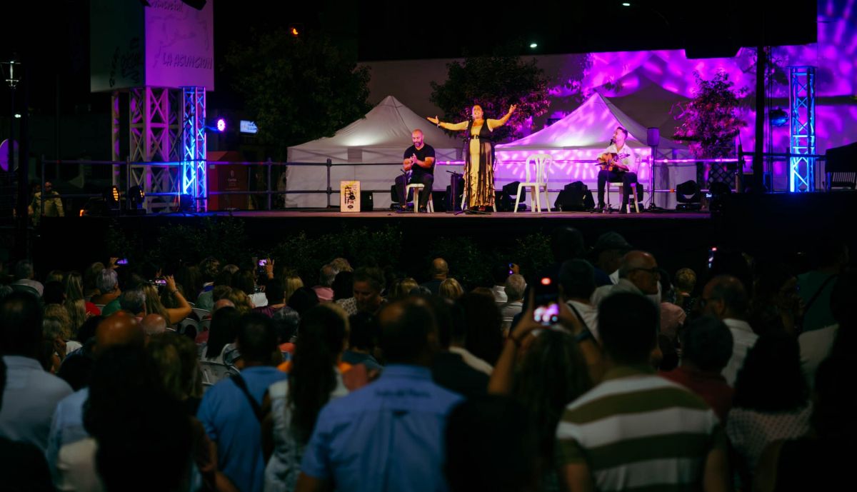 Eva del Cristo, en la Verbena Flamenca de la Asunción.