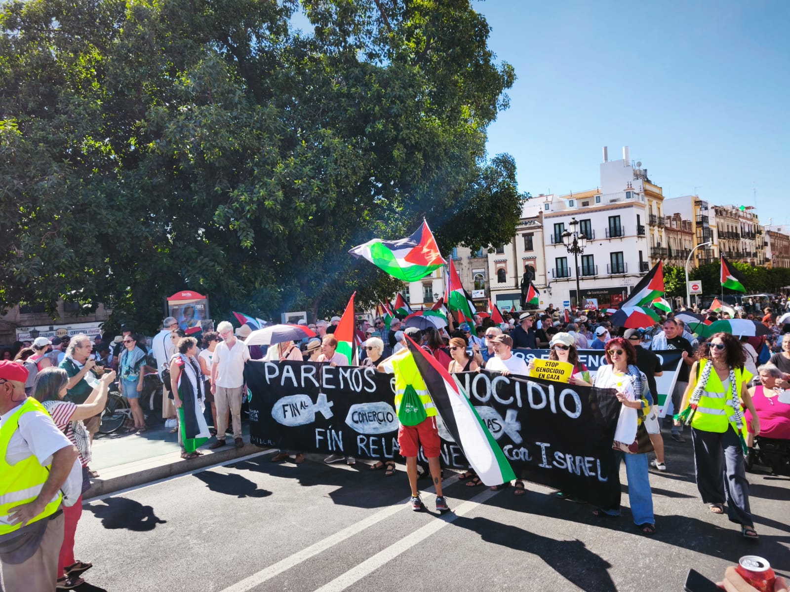 Manifestación solidaria por Palestina en Sevilla. Manifestación solidaria por Palestina en Sevilla.