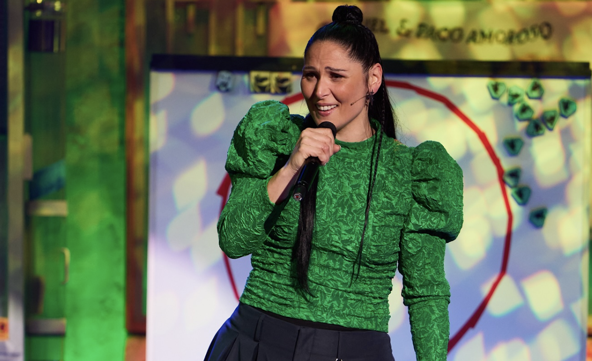 Rosa López, en una actuación. Rosa López, en una actuación.