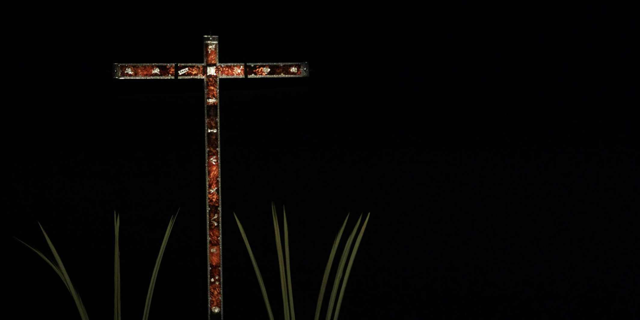 La cruz de Jesús Nazareno en el Villamarta en el pregón de 2024.