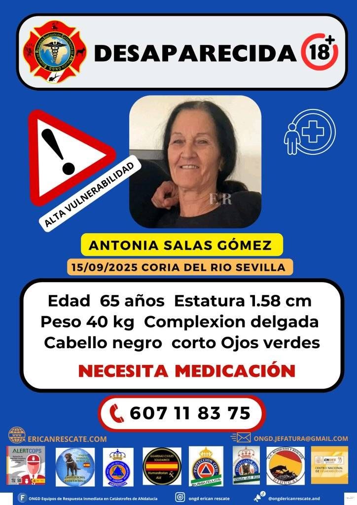 Datos sobre la vecina desaparecida.