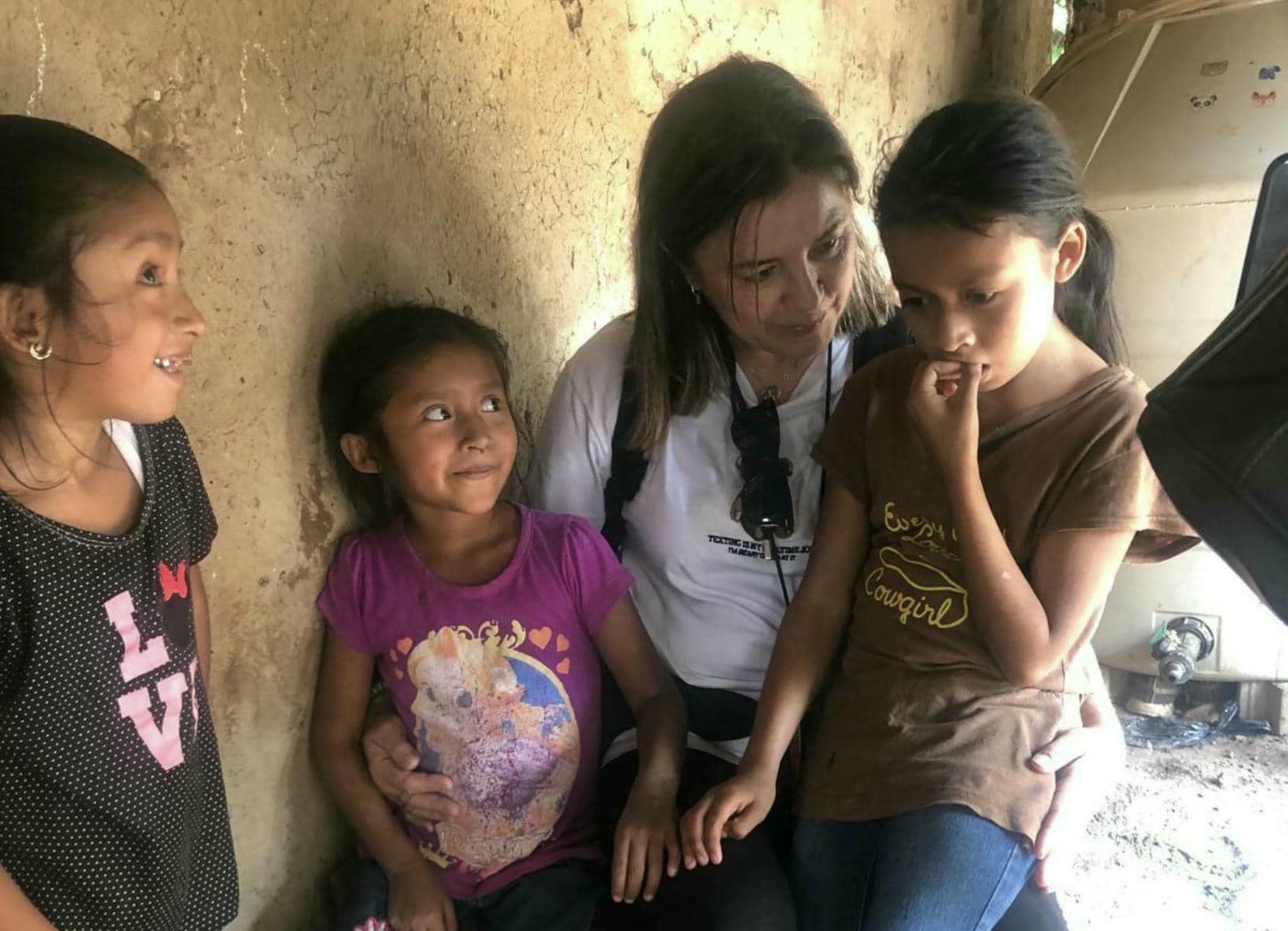 Dori, en uno de sus viajes a Guatemala. Dori, en uno de sus viajes a Guatemala.