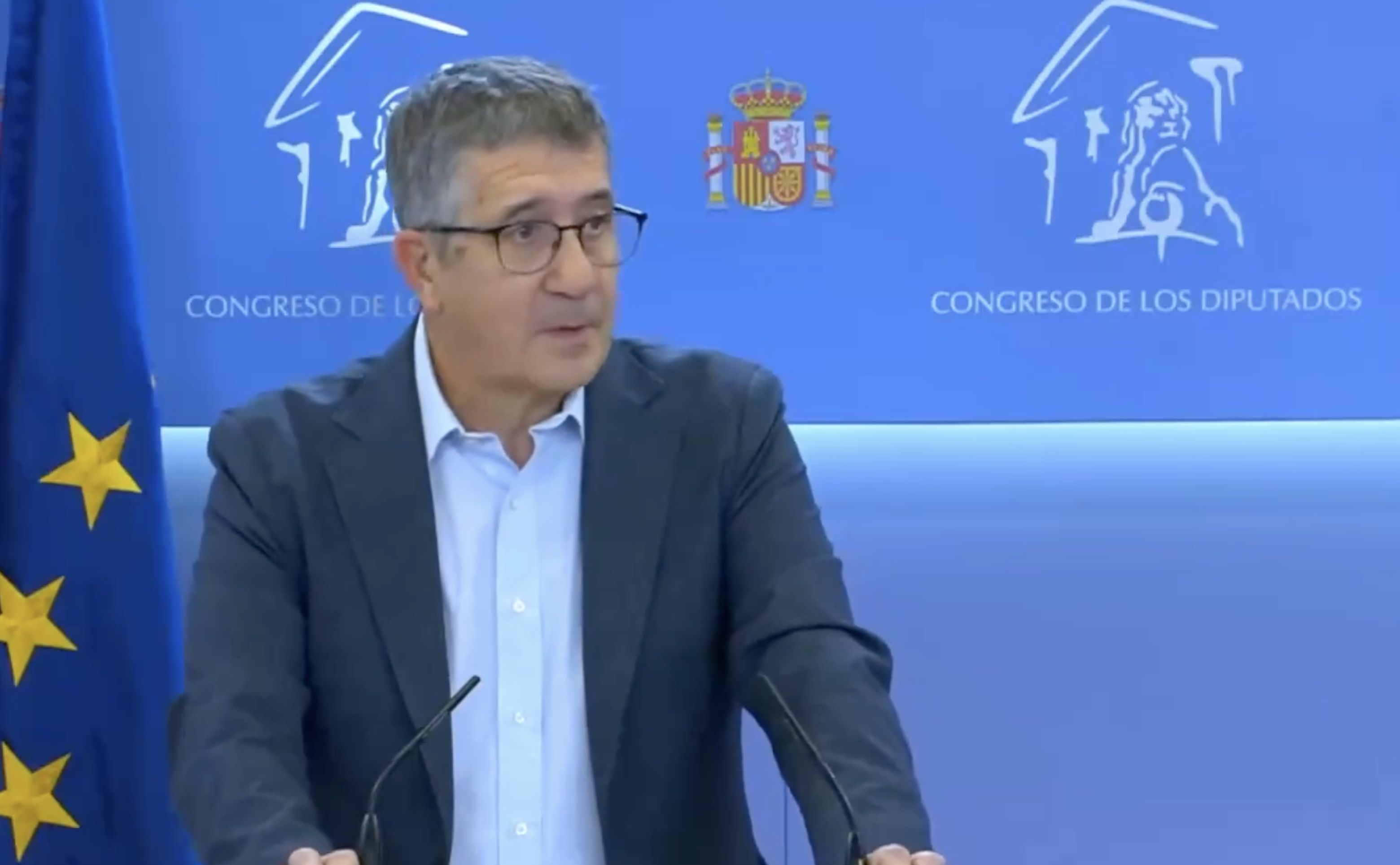 Patxi López, en el Congreso. Patxi López, en el Congreso.