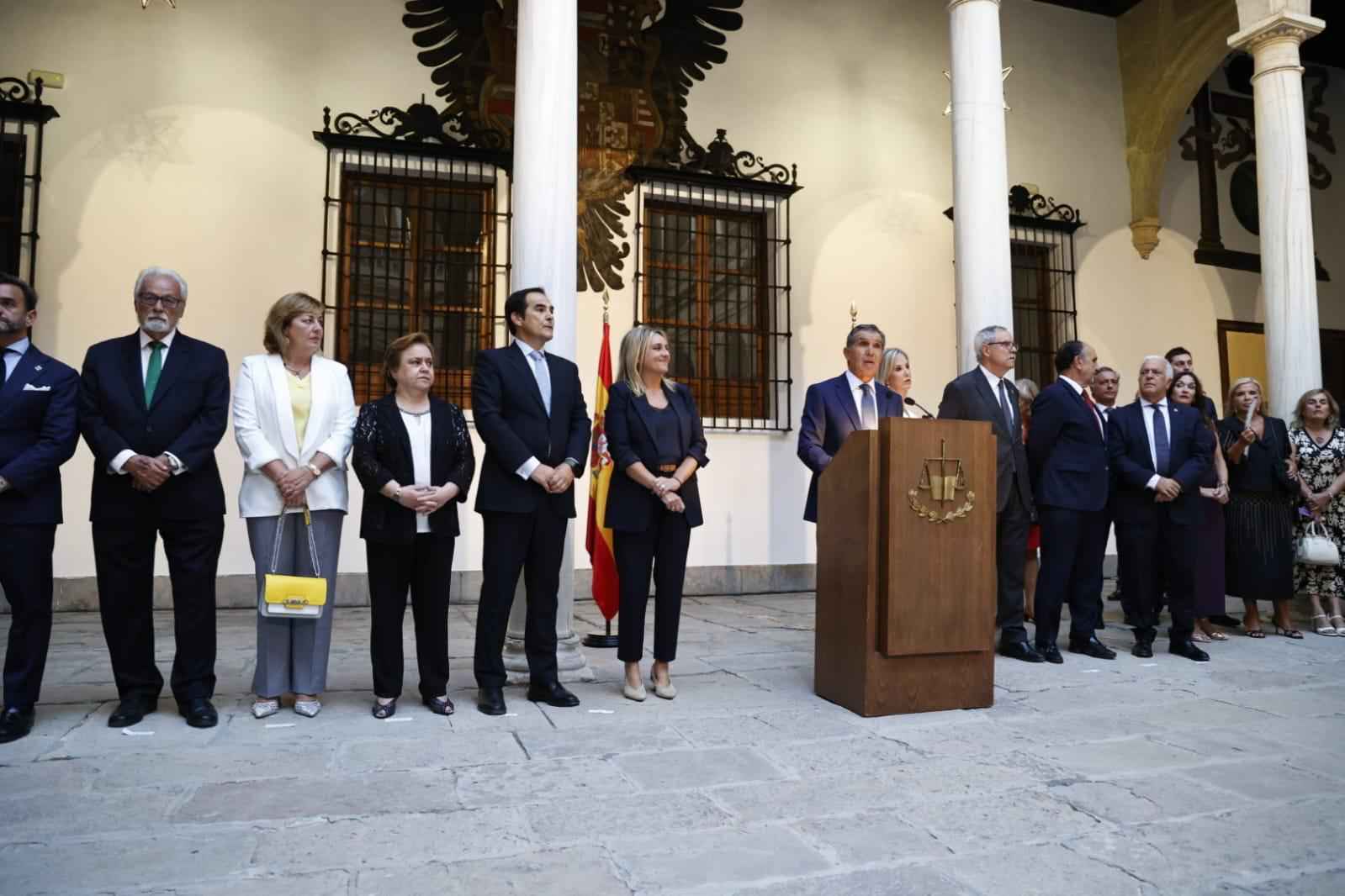 Una imagen del acto institucional de apertura del año judicial 2025-2026 en Andalucía.