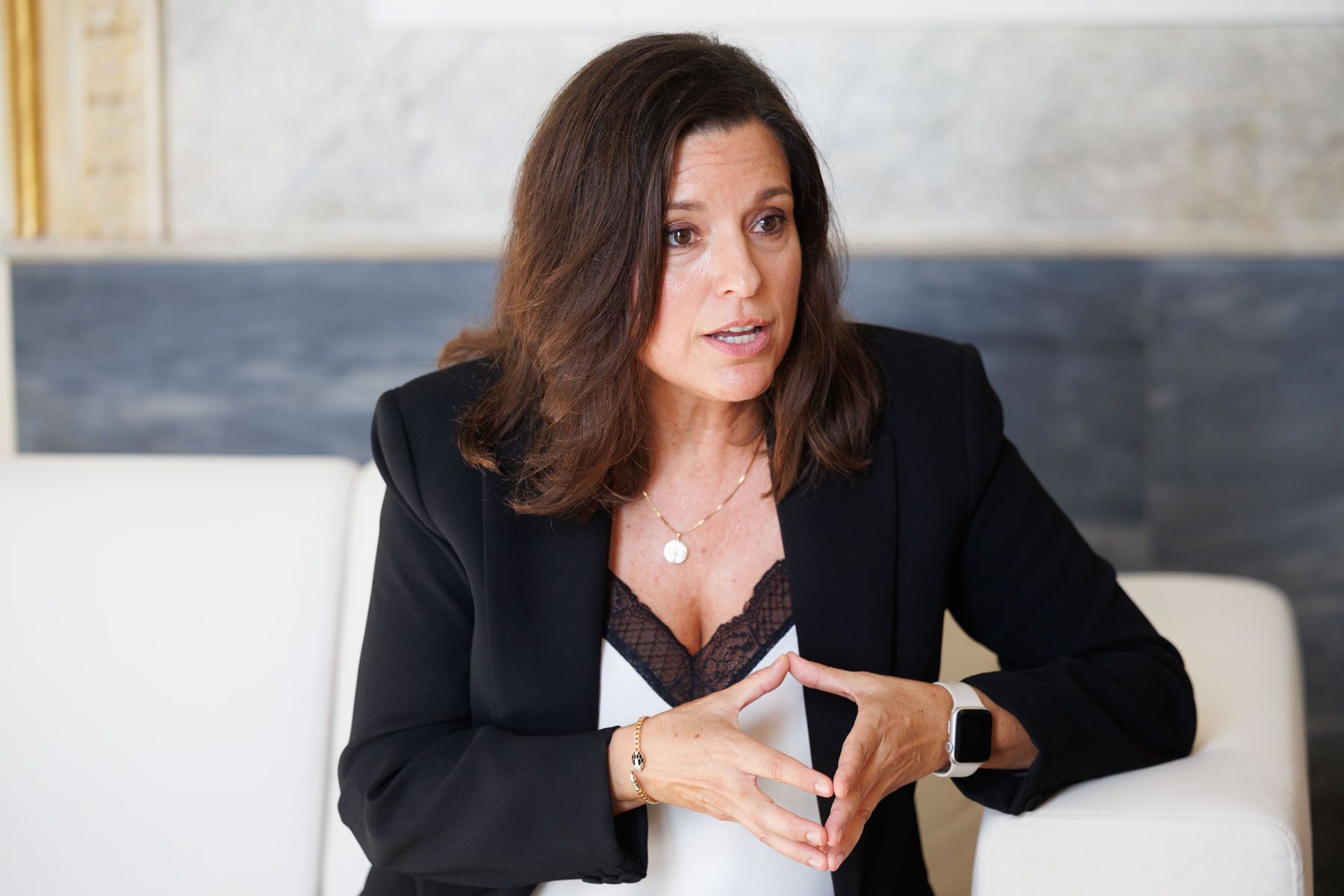 Patricia Cavada, en un momento de la entrevista con lavozdelsur.es, este miércoles, en el Ayuntamiento de San Fernando. Patricia Cavada, en un momento de la entrevista con lavozdelsur.es, este miércoles, en el Ayuntamiento de San Fernando.