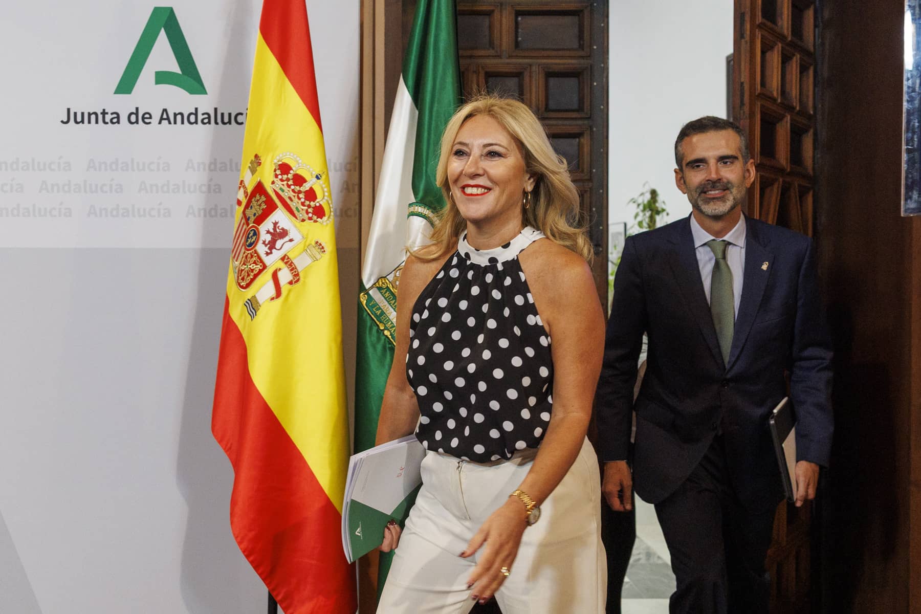 La consejera portavoz de la Junta, Carolina España. La consejera portavoz de la Junta, Carolina España.