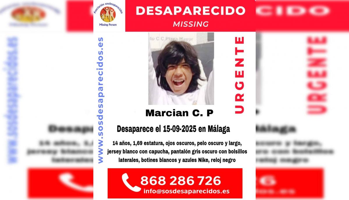 Cartel de búsqueda de Marcian.