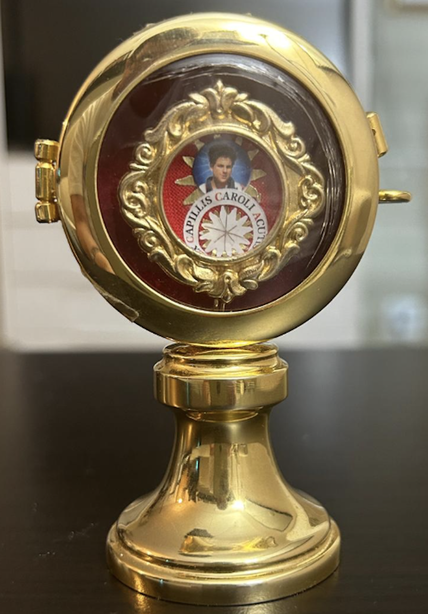 Reliquia de San Carlo Acutis, en Chipiona.