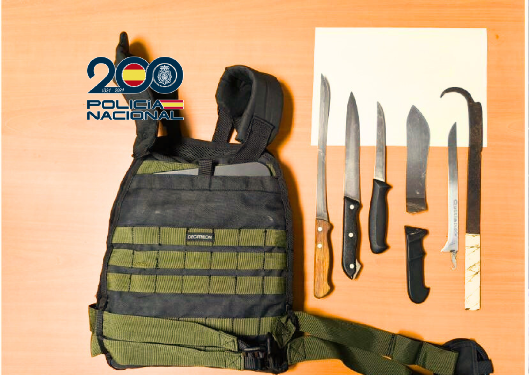 Todo el material incautado por la Policía.