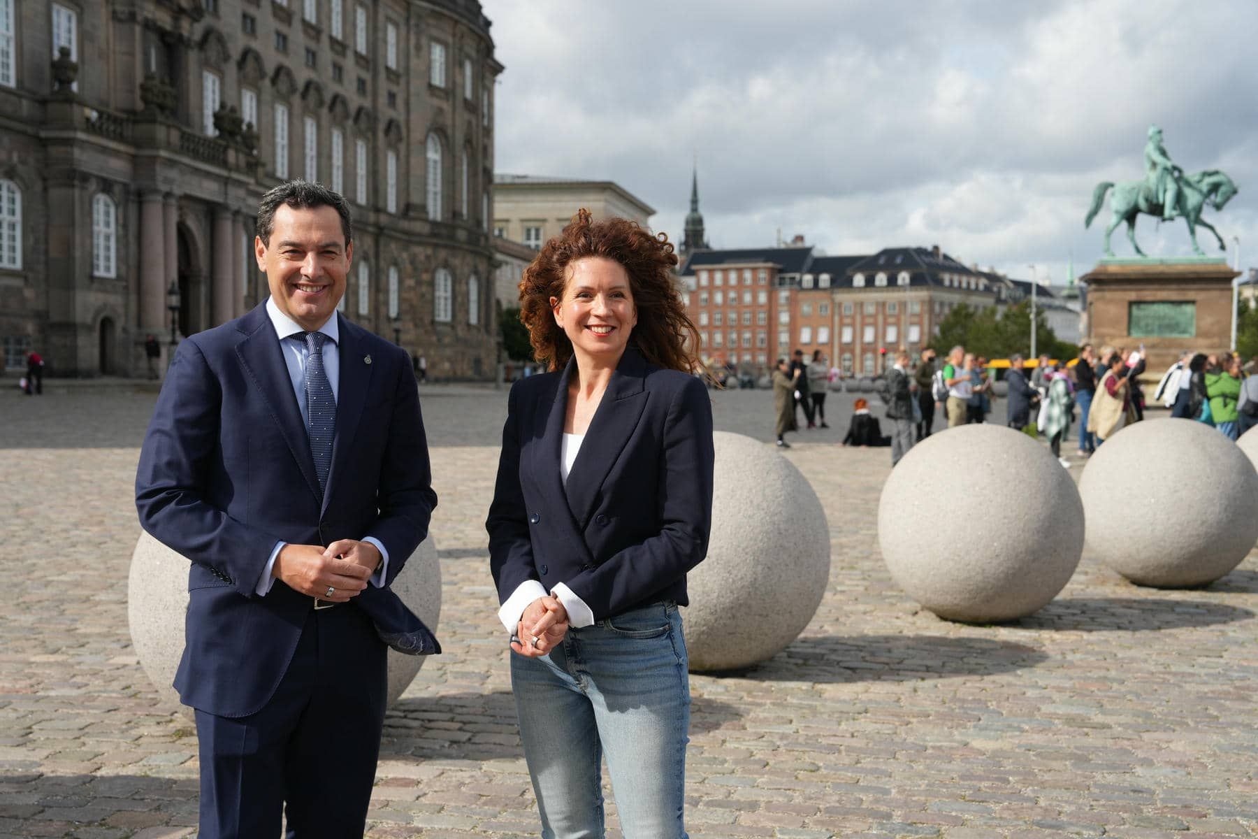 Juanma Moreno, desde Dinamarca, este jueves. Juanma Moreno, desde Dinamarca, este jueves.