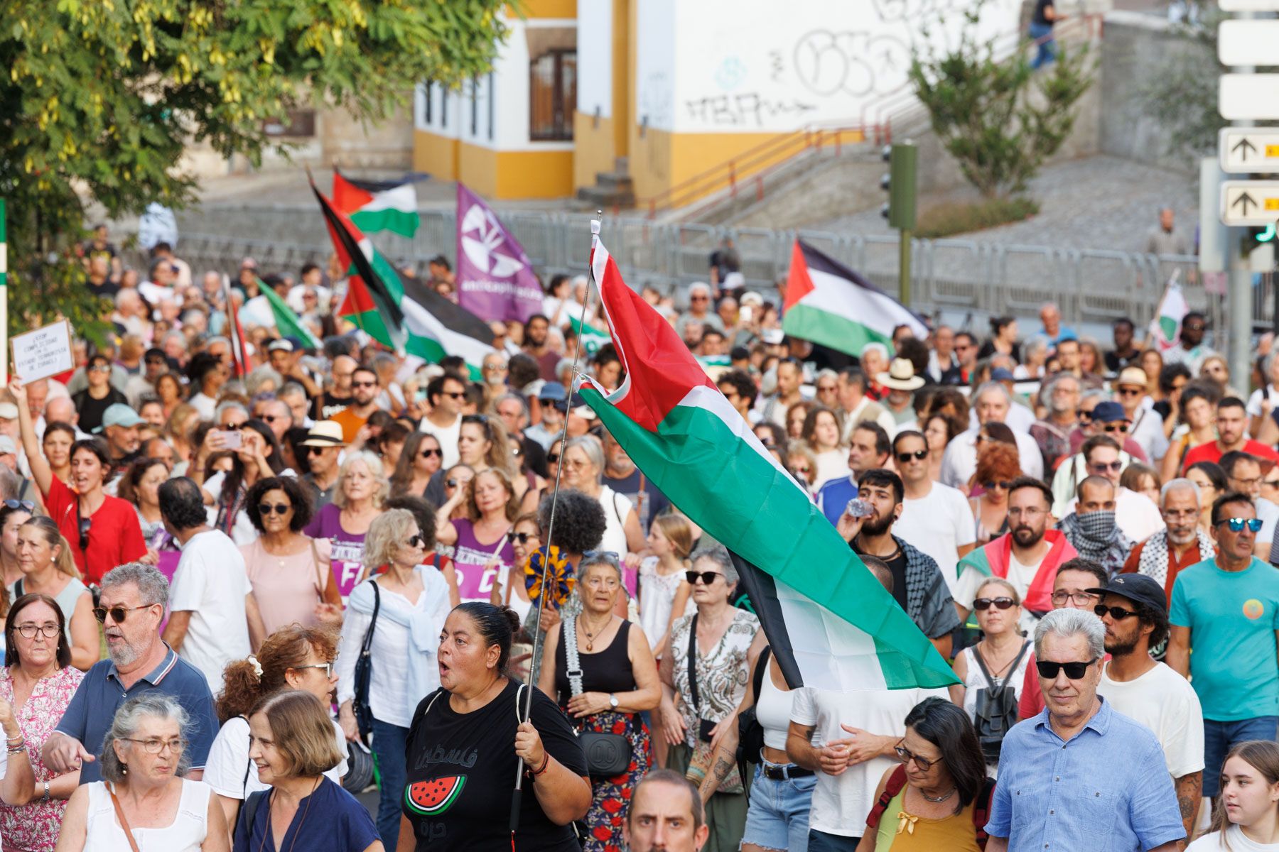  Jerez llena las calles para exigir el fin del genocidio en la Franja de Gaza