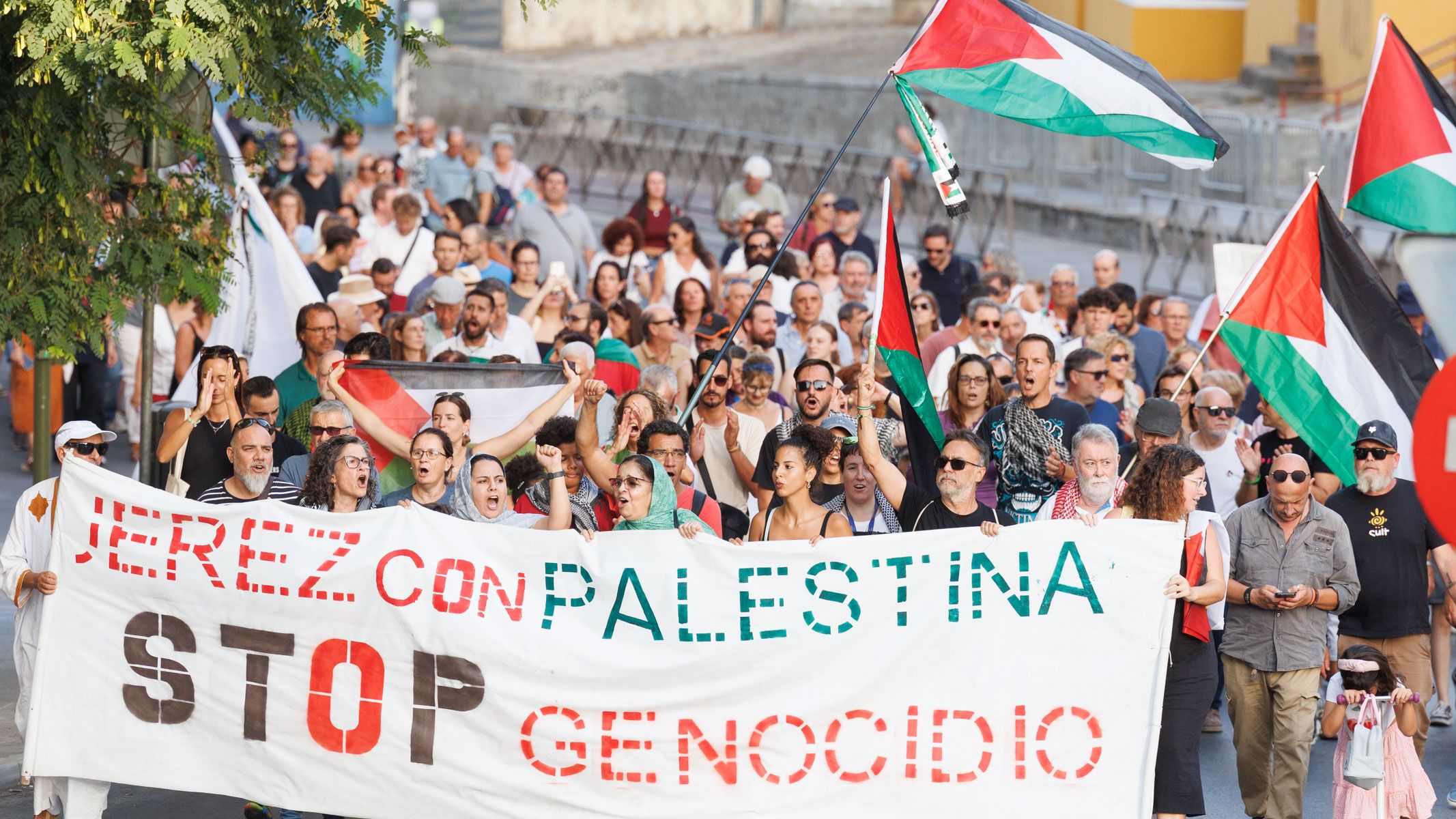 Jerez llena las calles para exigir el fin del genocidio en la Franja de Gaza Jerez llena las calles para exigir el fin del genocidio en la Franja de Gaza