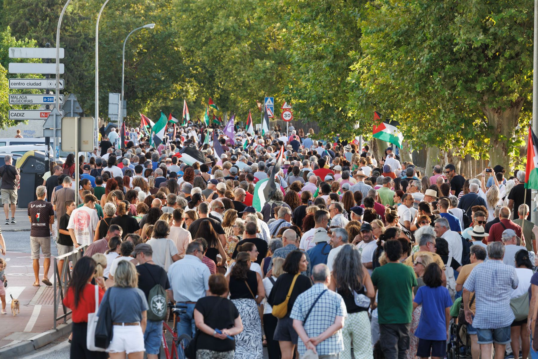 Concentración por Palestina en Jerez, hace unas semanas.