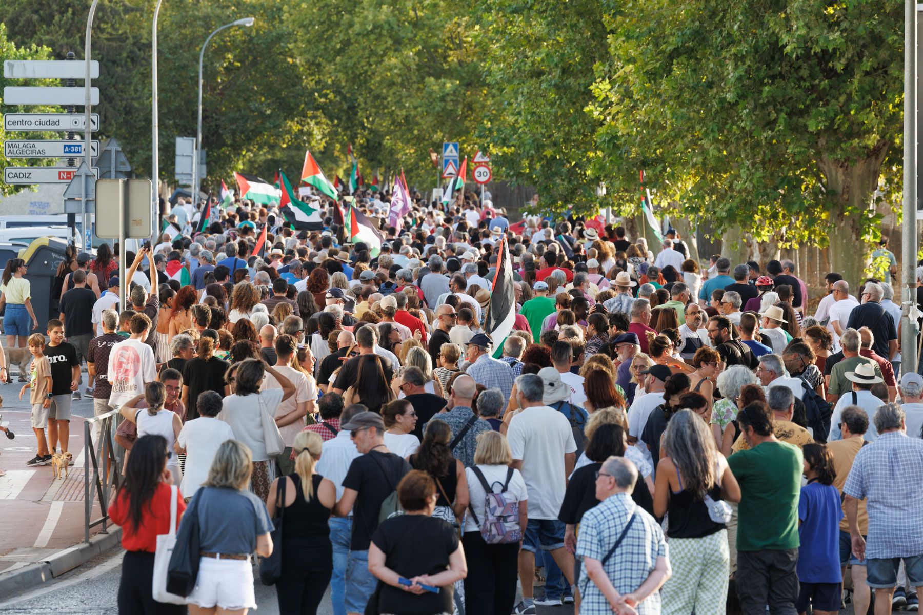  Jerez llena las calles para exigir el fin del genocidio en la Franja de Gaza