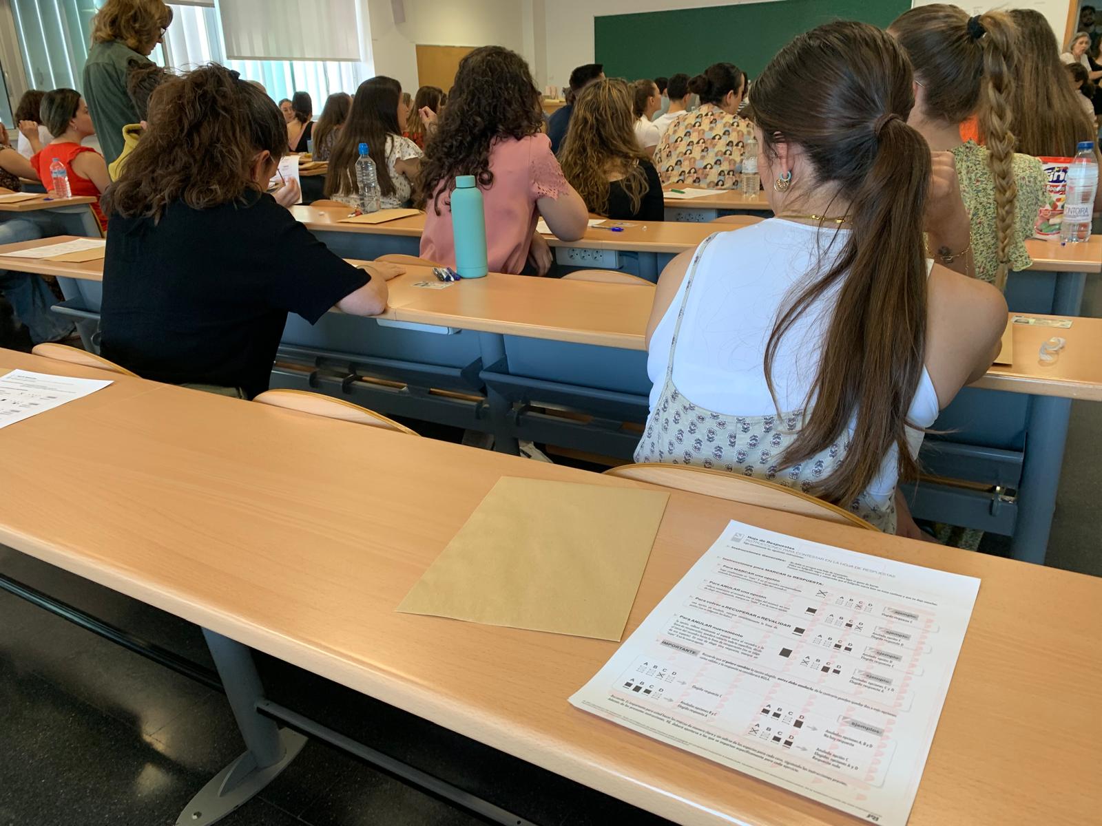 Exámenes de acceso al SAS en una imagen de archivo. 