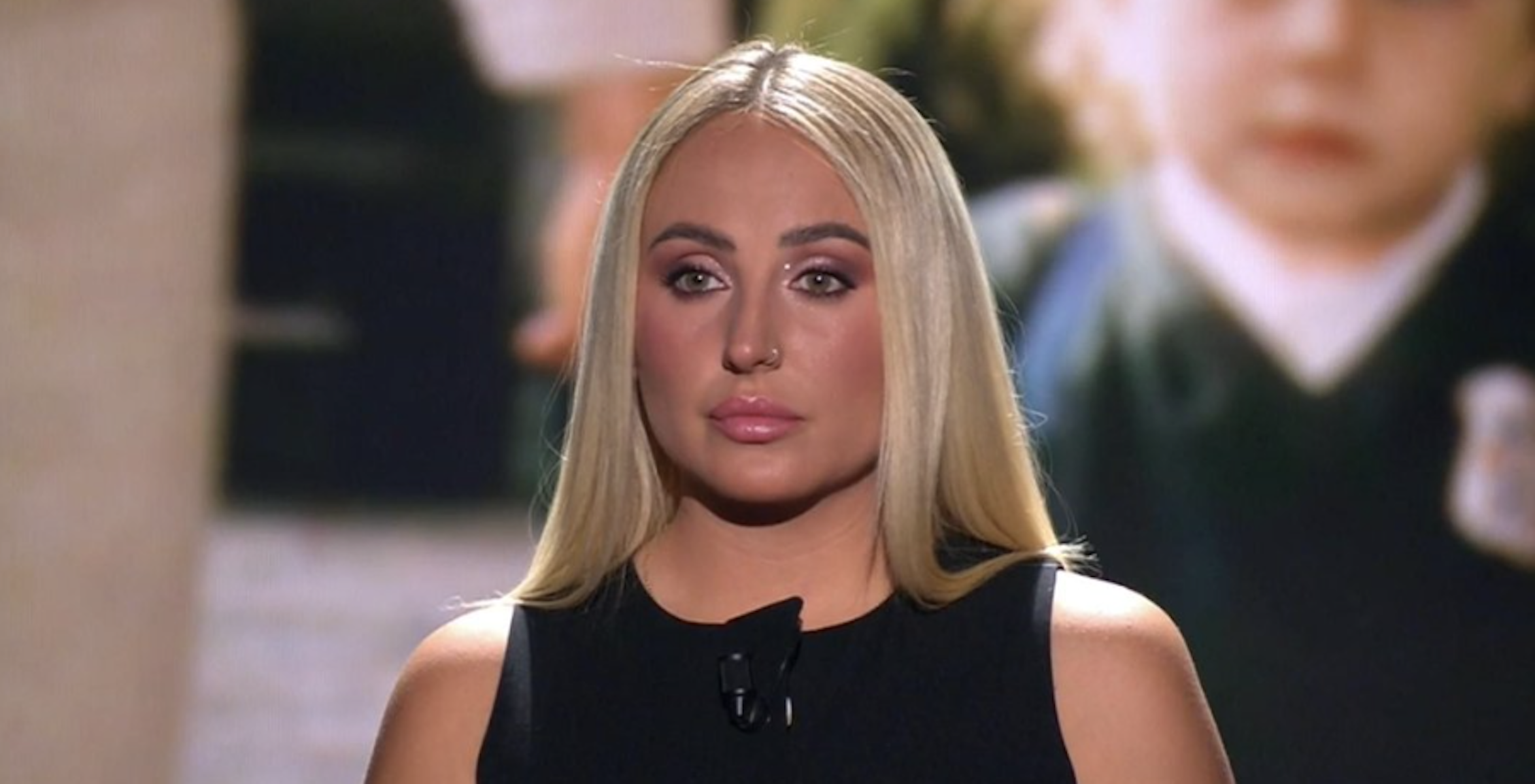 Rocío Flores, en televisión.