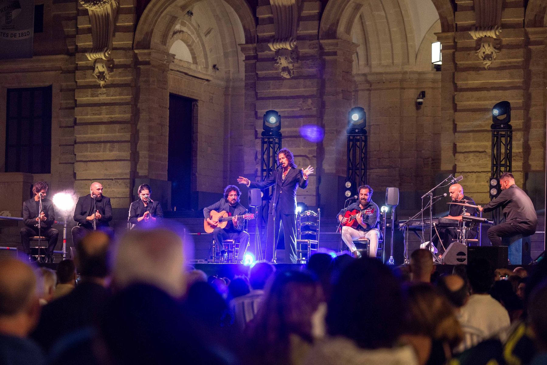 Concierto de Kiki Morente en la Plaza del Rey de San Fernando.