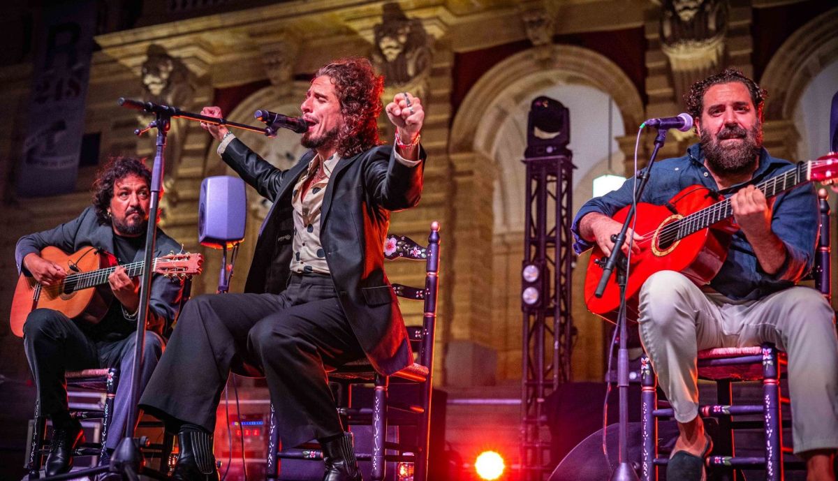 Kiki Morente durante el concierto en San Fernando