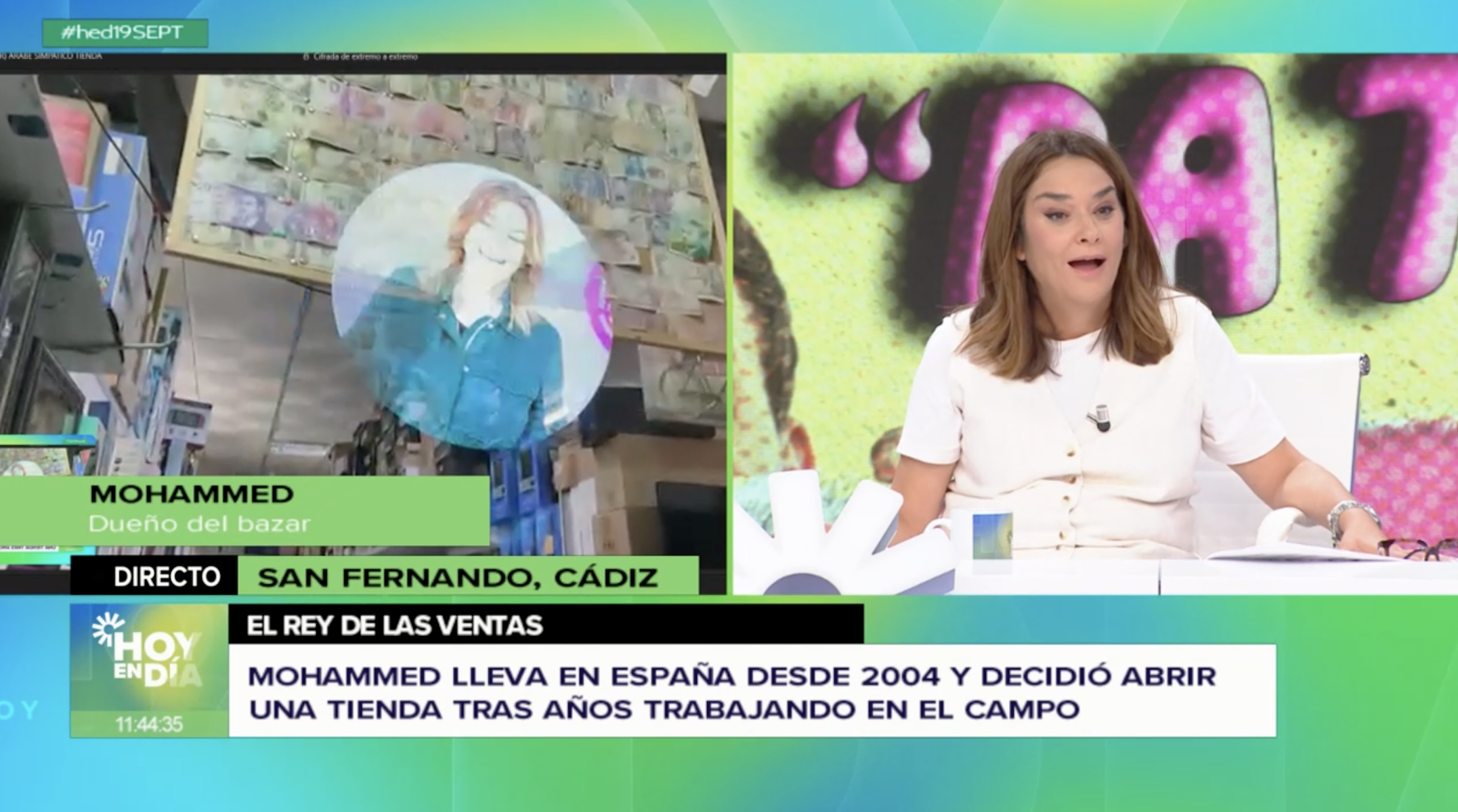 Toñi Moreno alucina con un ventilador 3D en 'Hoy en día'.