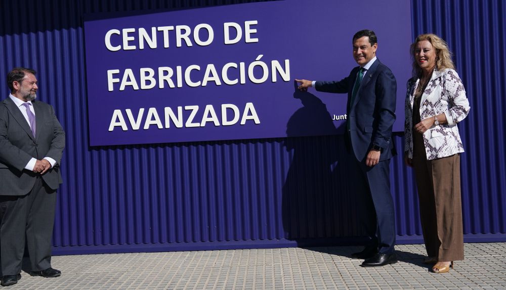Visita de Juanma Moreno al Centro de Fabricación Avanzada.