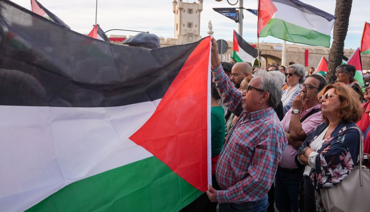 Las banderas de Palestina han sido protagonistas. 