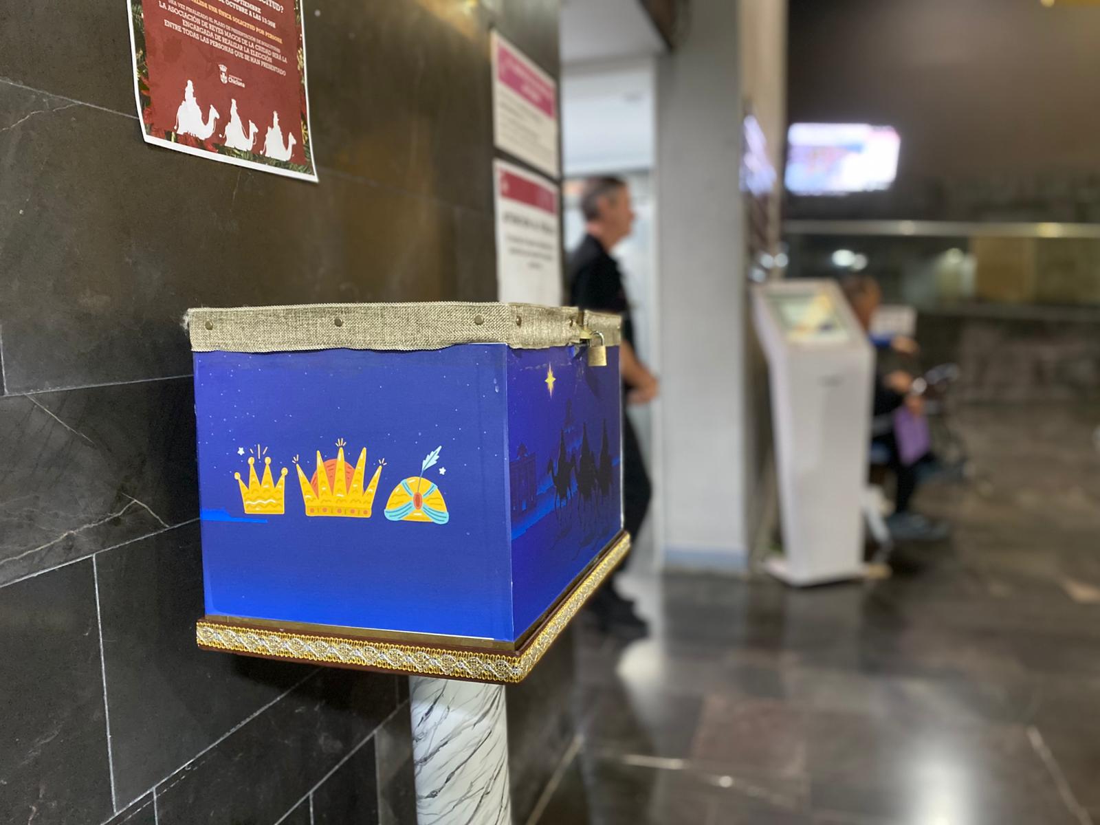 La urna donde se podrán depositar las propuestas para Rey Mago popular.