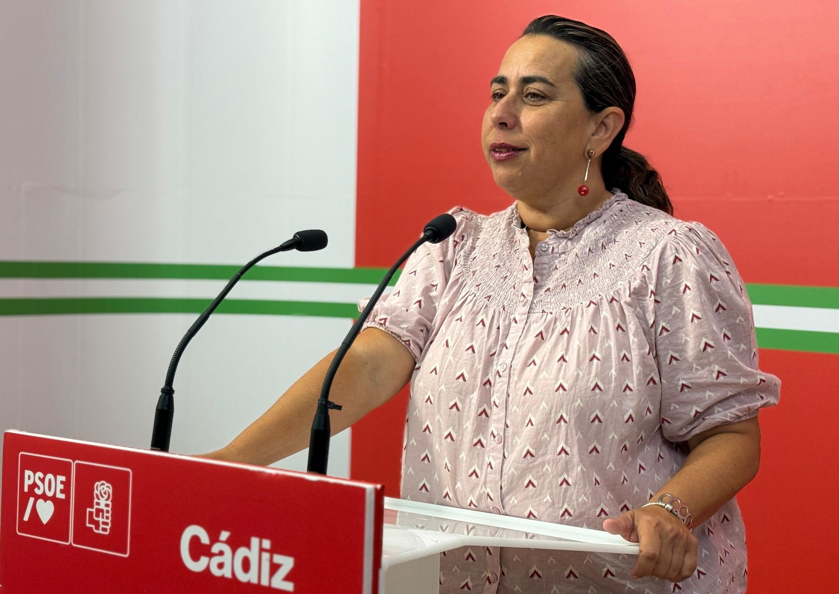 Natalia Álvarez Dodero durante la rueda de prensa.