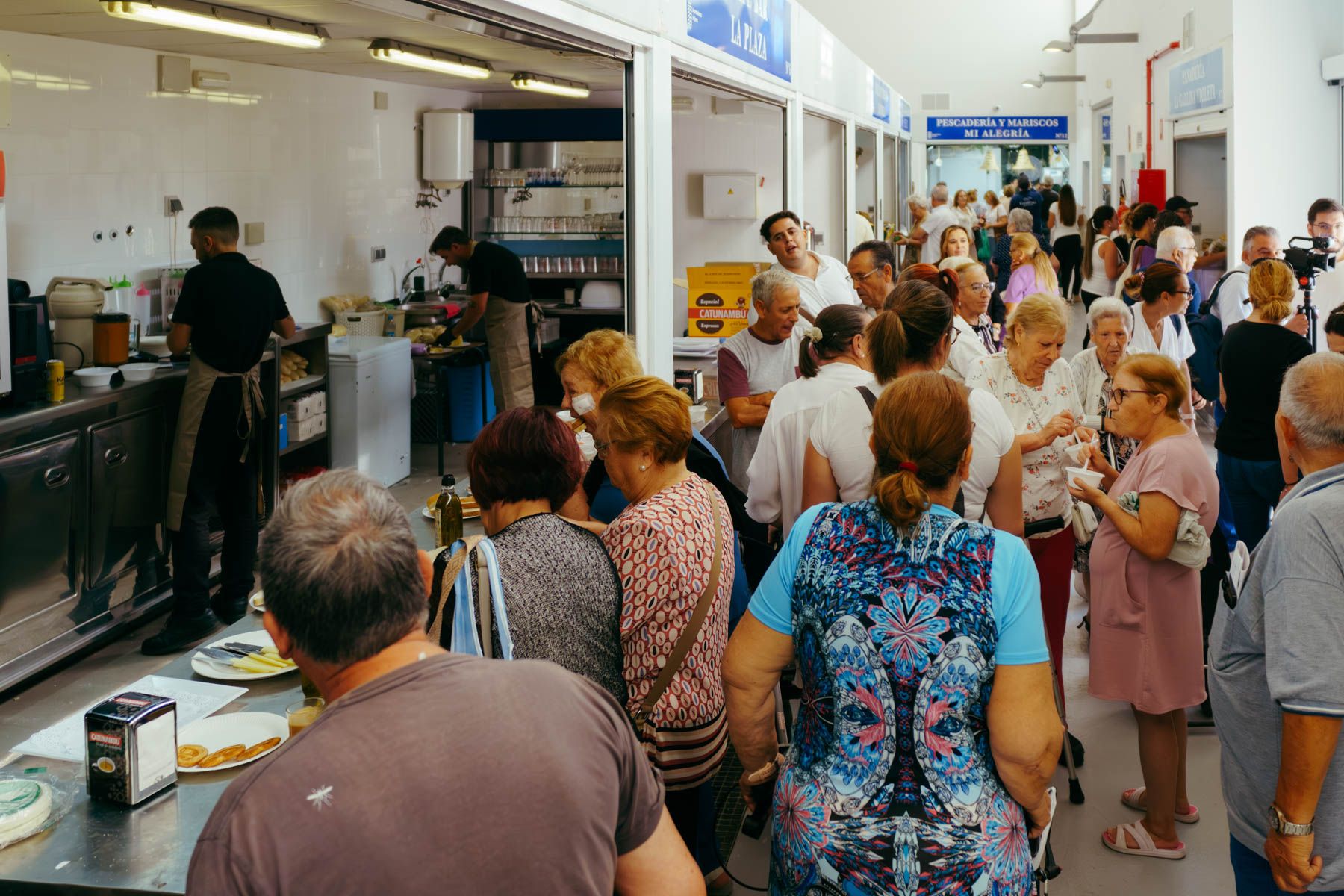 Inauguración del mercado de abastos de Federico Mayo.