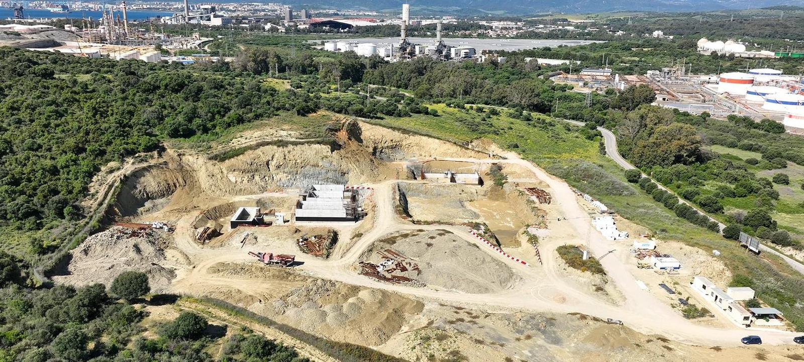 Obras de la depuradora de San Roque.