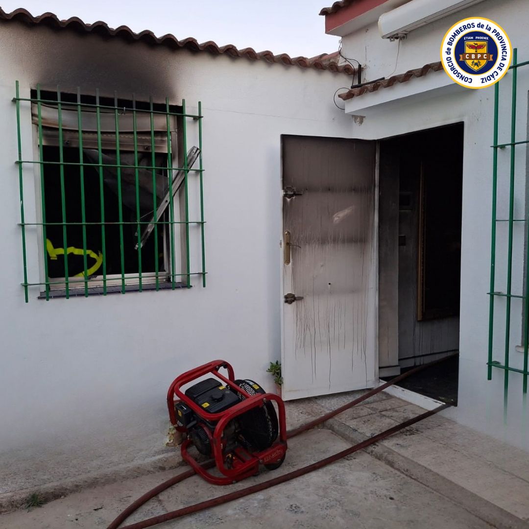 El incendio en Chiclana.