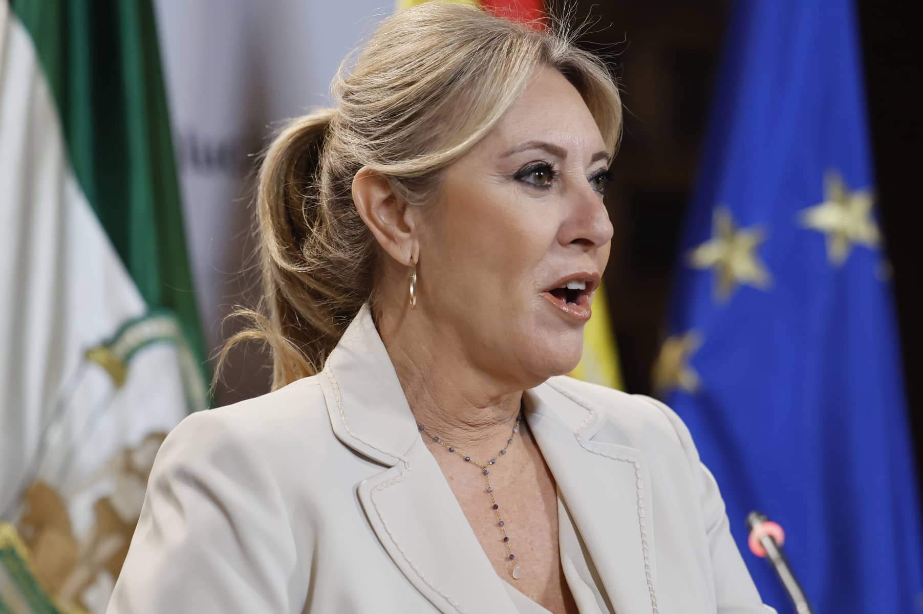 Carolina España, consejera portavoz de la Junta de Andalucía.